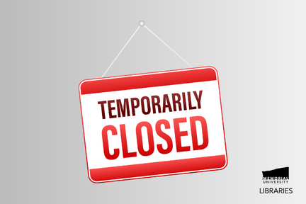 sign that says Temporarily Closed